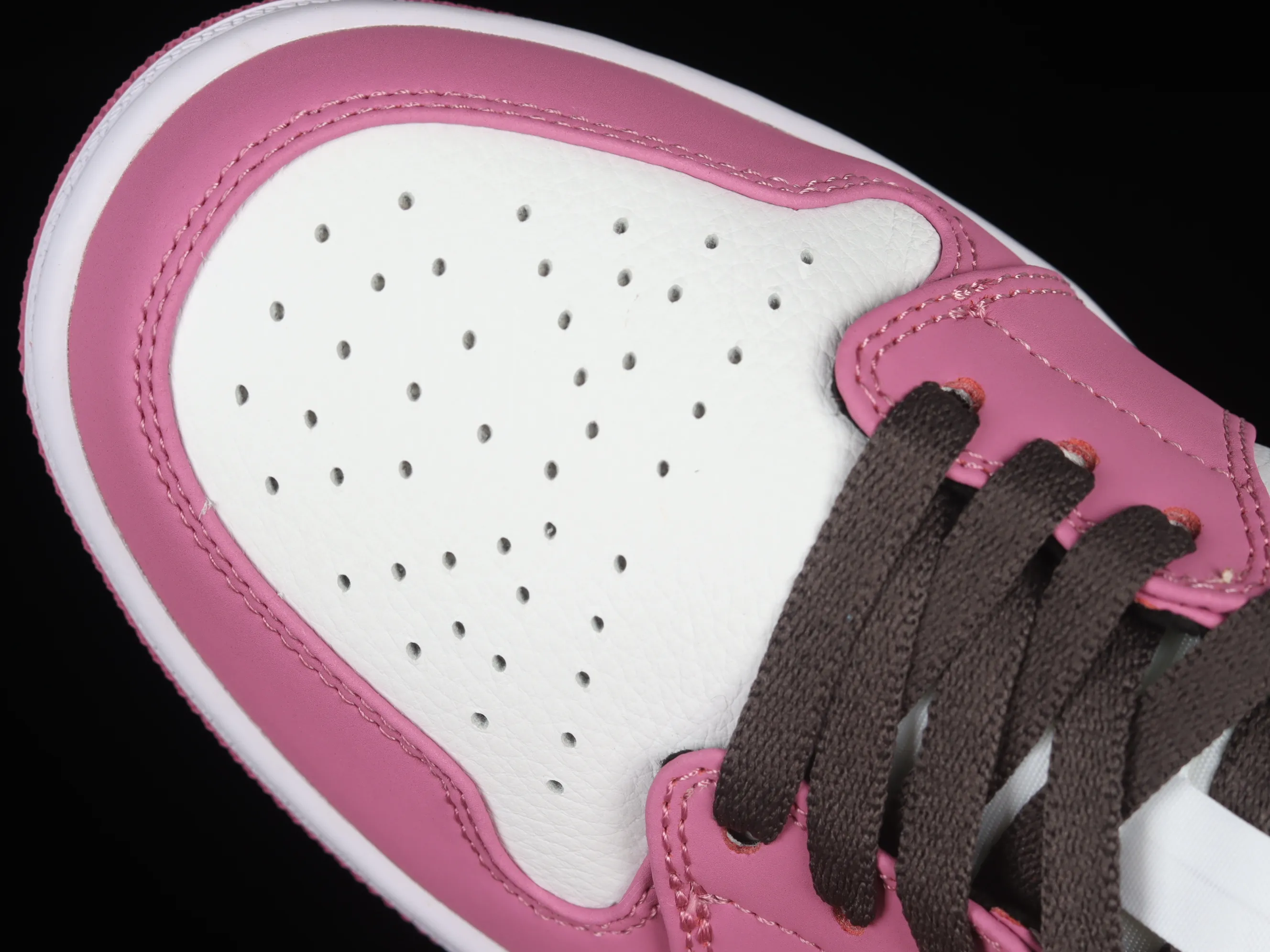 All categories Air Jordan Jordan series basketball shoes Air Jordan 1 Low Z version Air Jordan 1 Low AJ1 Joe 1 white pink black hook low-top casual sneakers DC1767-160